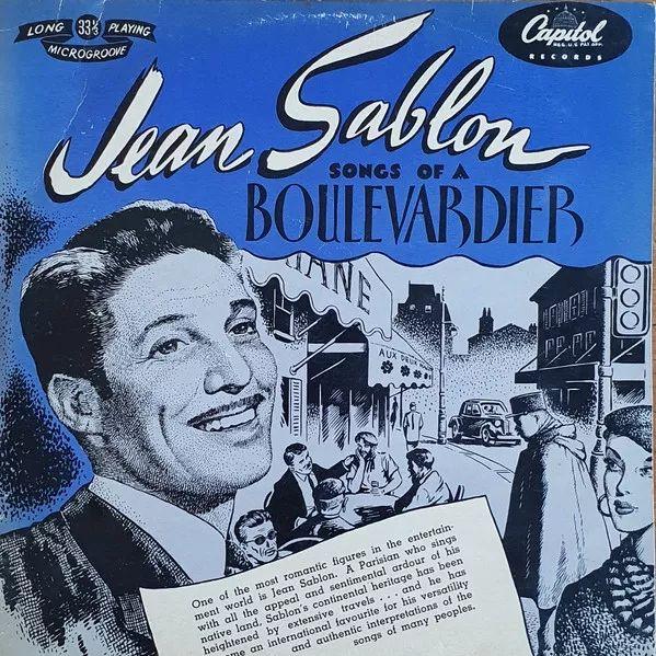 Portada de Álbum "Songs Of a Boulevardier", de Jean Sablon
