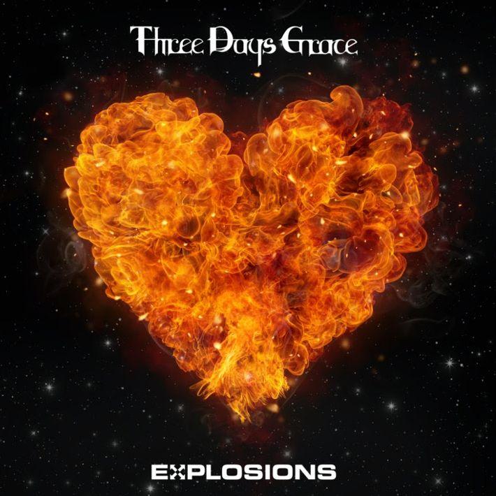 Capa do Álbum "EXPLOSIONS", de Three Days Grace