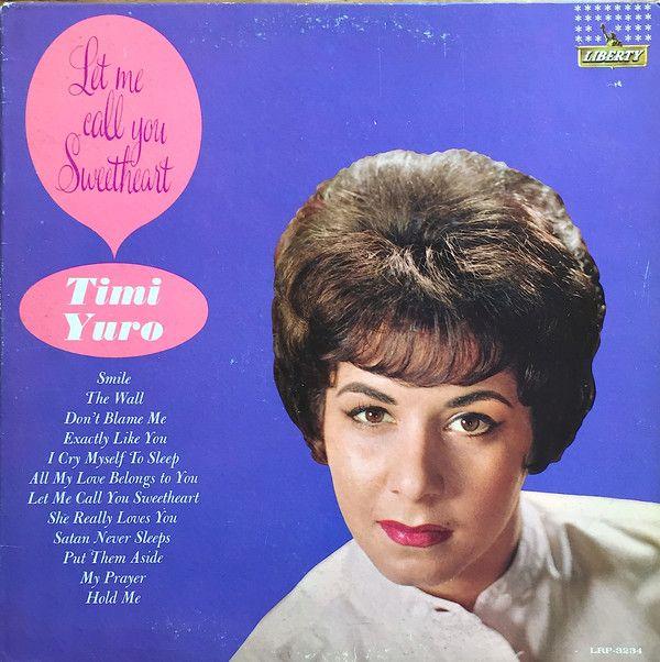 Portada de Álbum "Let Me Call You Sweetheart", de Timi Yuro