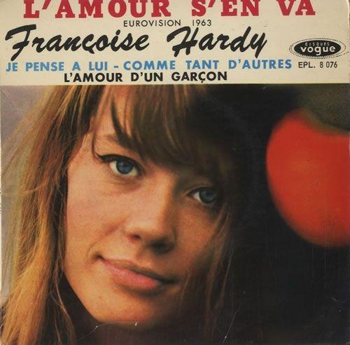 Portada de Sencillo/EP "L'amour S'en Va", de Françoise Hardy
