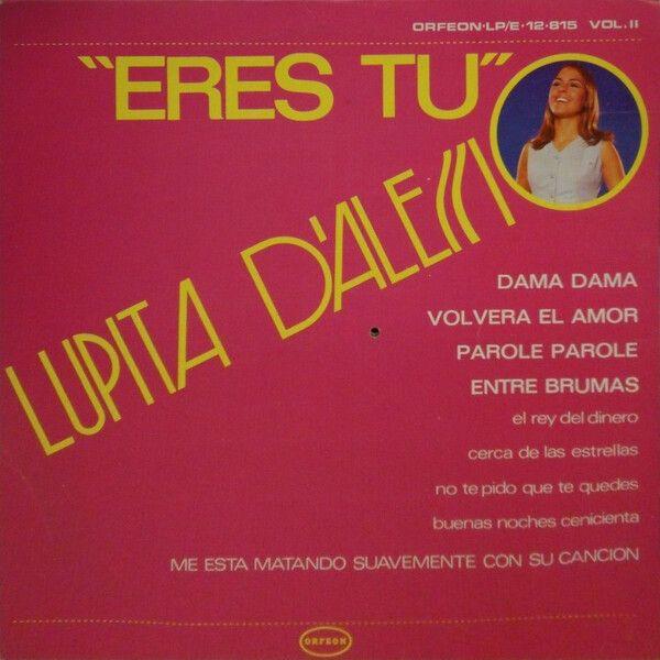Portada de Álbum "Eres Tu", de Lupita D'Alessio