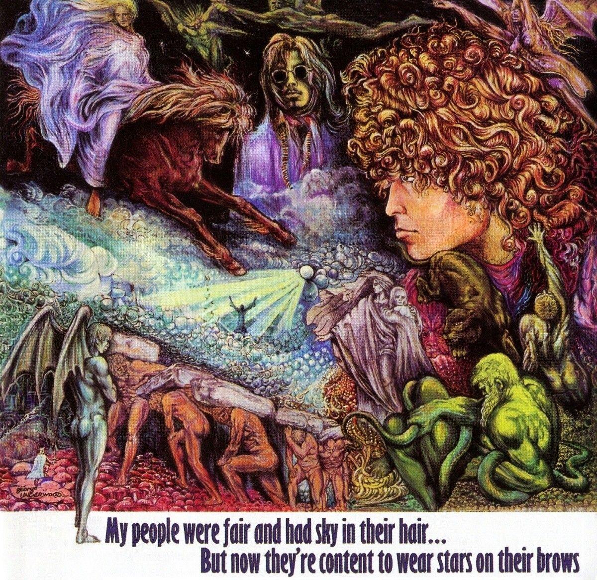 Portada de Álbum "My People Were Fair and Had Sky in Their Hair... But Now They're Content to Wear Stars on Their Brows", de T. Rex