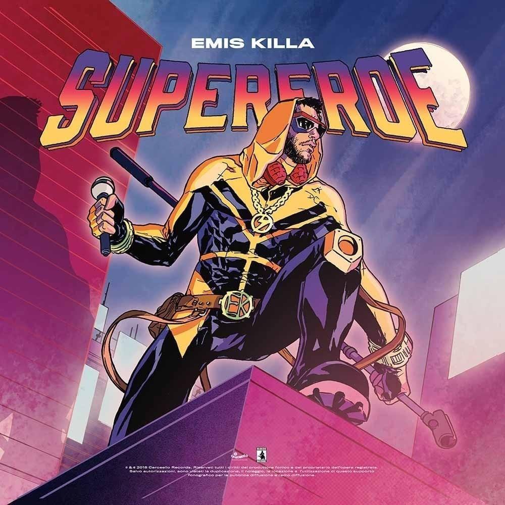 Portada de Álbum "Supereroe", de Emis Killa