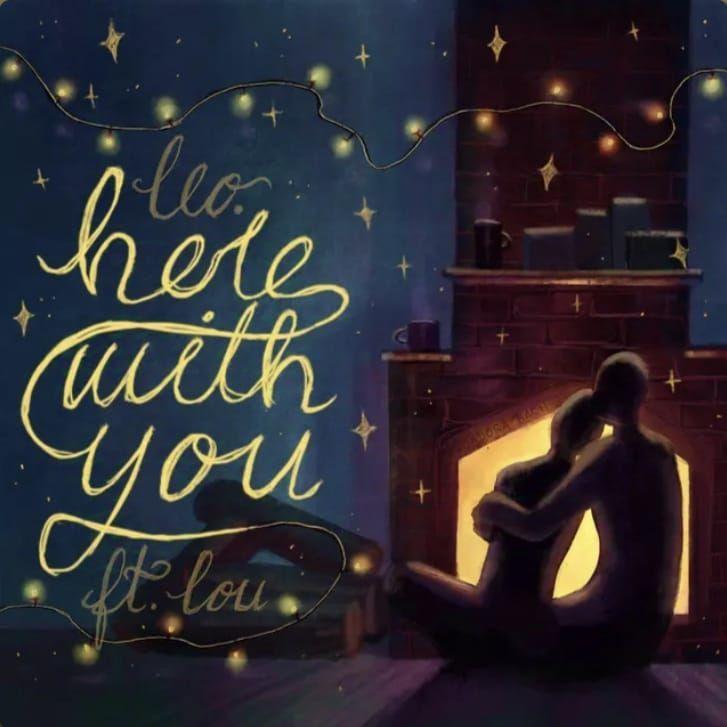 Portada de Sencillo/EP "here with you", de leo. (leoindreamland)
