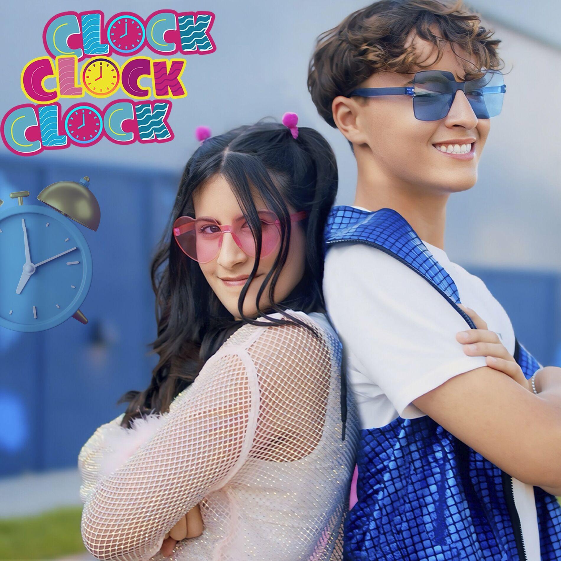 Portada de Sencillo/EP "Clock Clock", de Maria Clara e JP