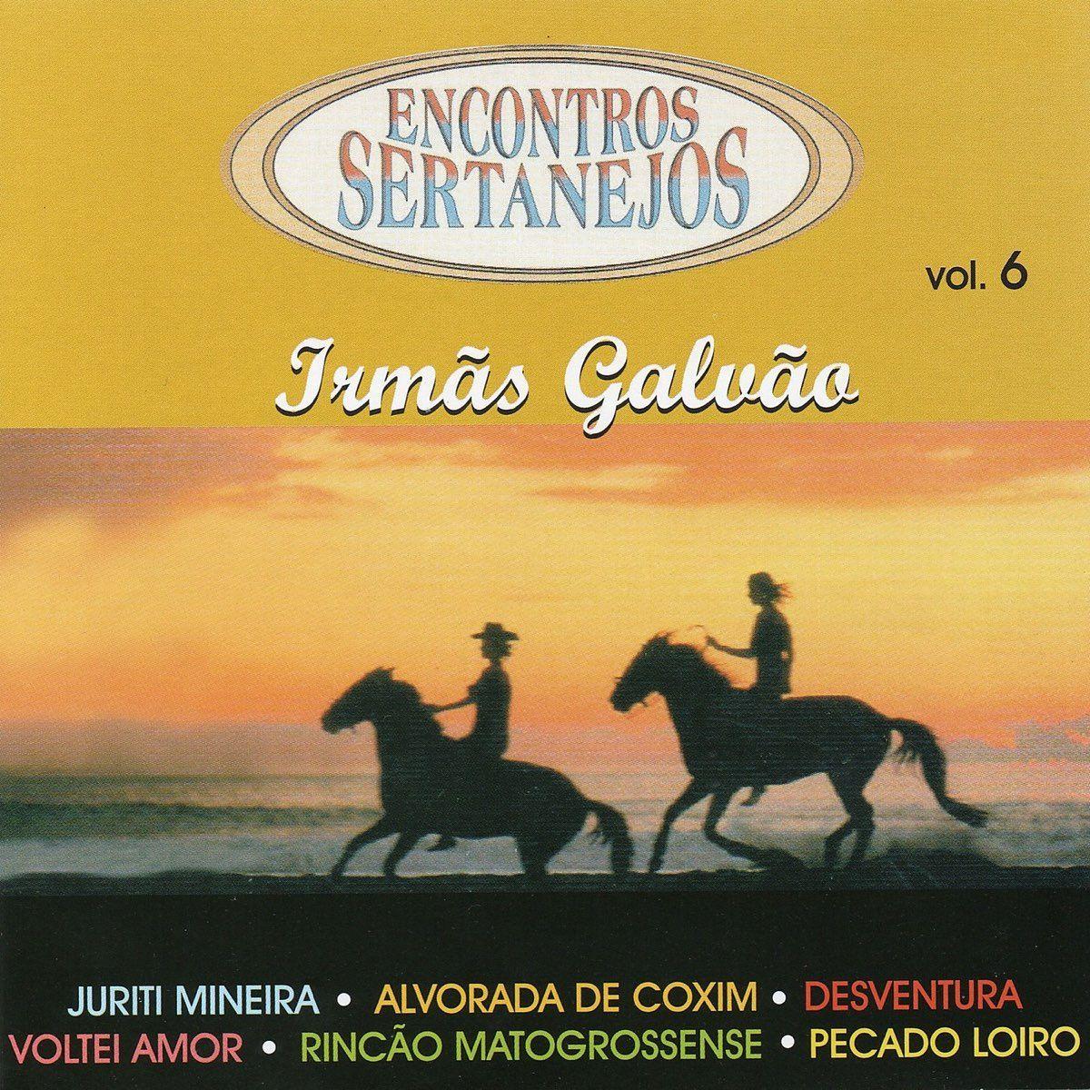Portada de Álbum "Encontros Sertanejos", de As Galvão