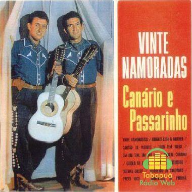 Capa do Álbum "Vinte Namoradas", de Canário e Passarinho