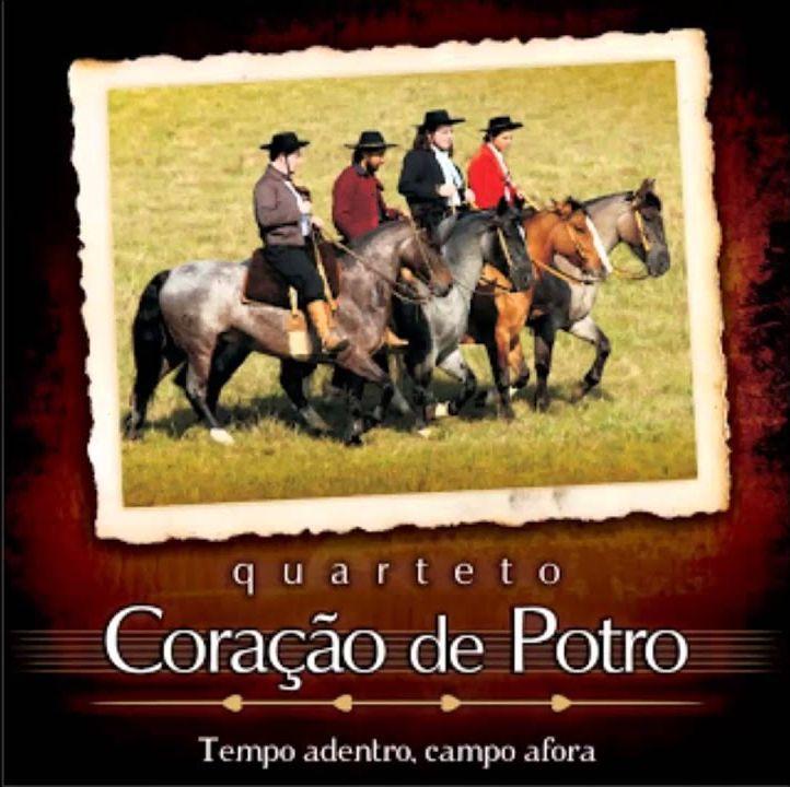 Capa do Álbum "Tempo Adentro, Campo Afora", de Quarteto Coração de Potro