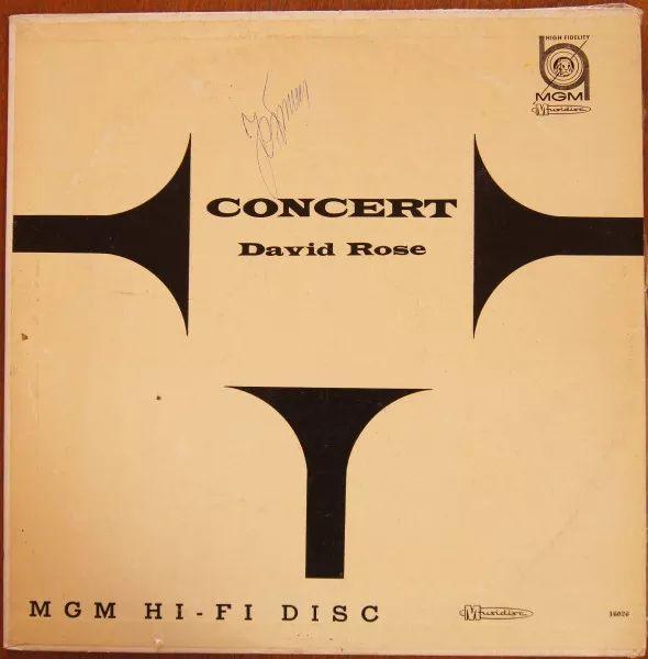 Portada de Álbum "Concert", de David Rose