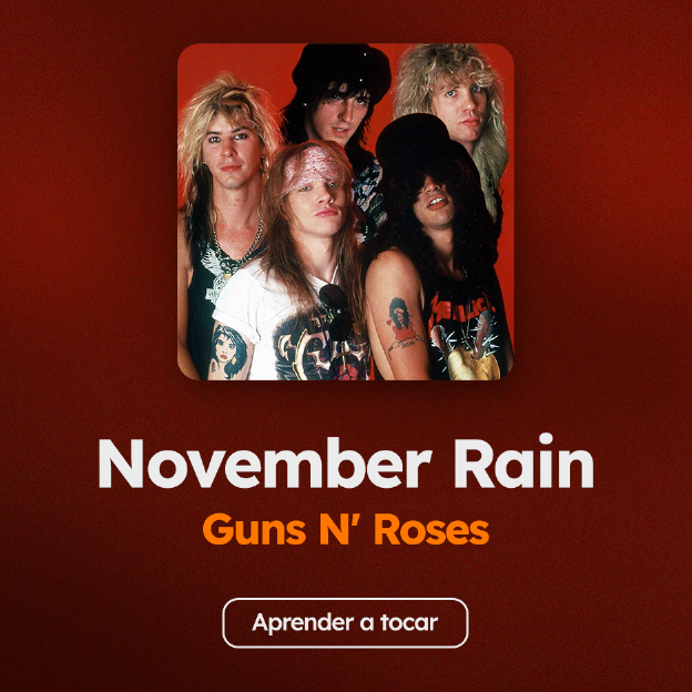 Aprenda as cifras de November Rain, do Guns N' Roses