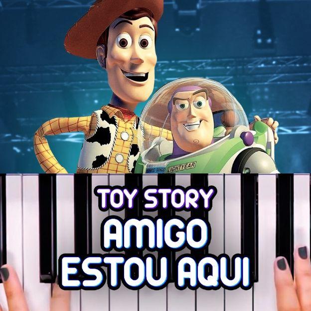 Na imagem, foto das personagens Woody e Buzz Lightyear, da animação Toy Story.
