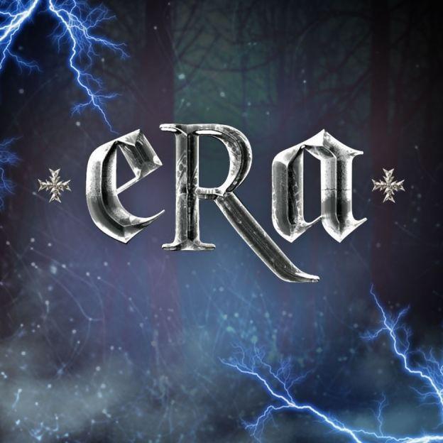 Nome da banda Era escrito em fonte medieval no centro da imagem
