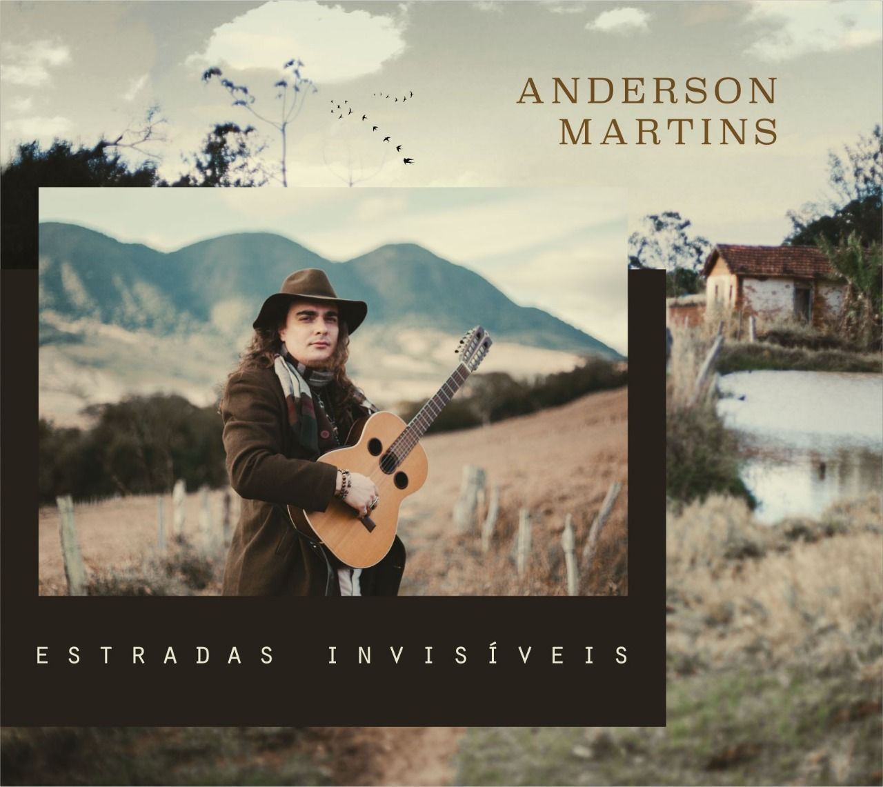 Capa do disco Estradas Invisíveis, segundo trabalho de Anderson Martins