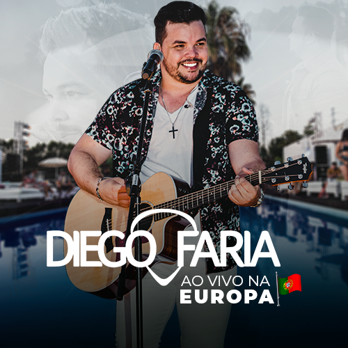 Capa do DVD Ao Vivo na Europa, do cantor Diego faria