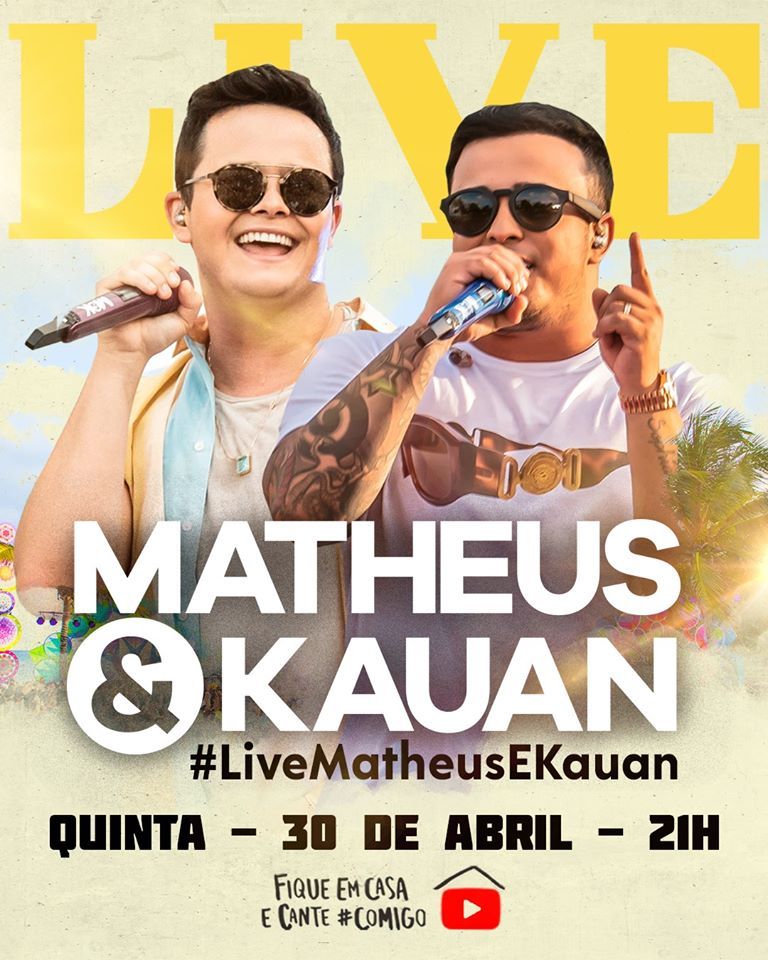 Dupla Matheus & Kauan divulga live