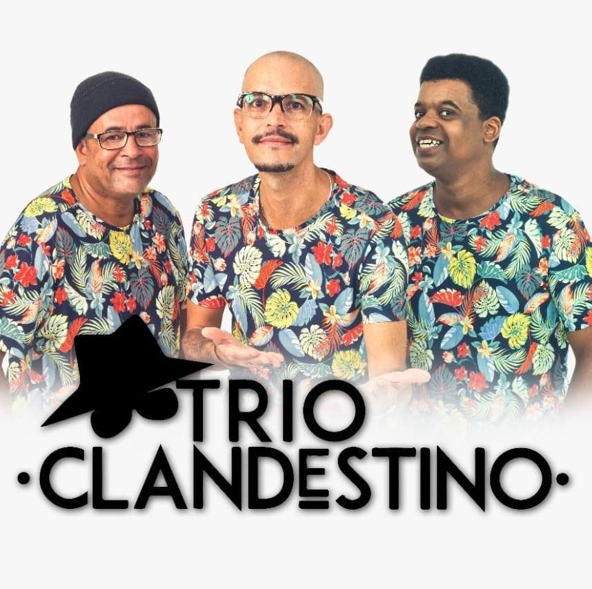 Imagem mostra os membros do Trio Clandestino, grupo de forró da cena independente