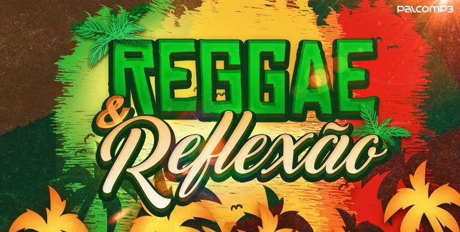 Imagem estilizada coma s coreas do reggae divulga playlist do Palco MP3