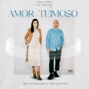 Capa do Single/EP "Amor Teimoso (part. Jeferson Pillar)", de Melissa Barcelos