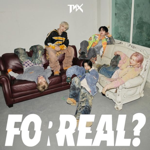 Capa do álbum "For Real?", de TNX (K-pop)