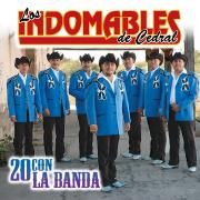 Portada de Álbum "20 Con La Banda", de Los Indomables de Cedral