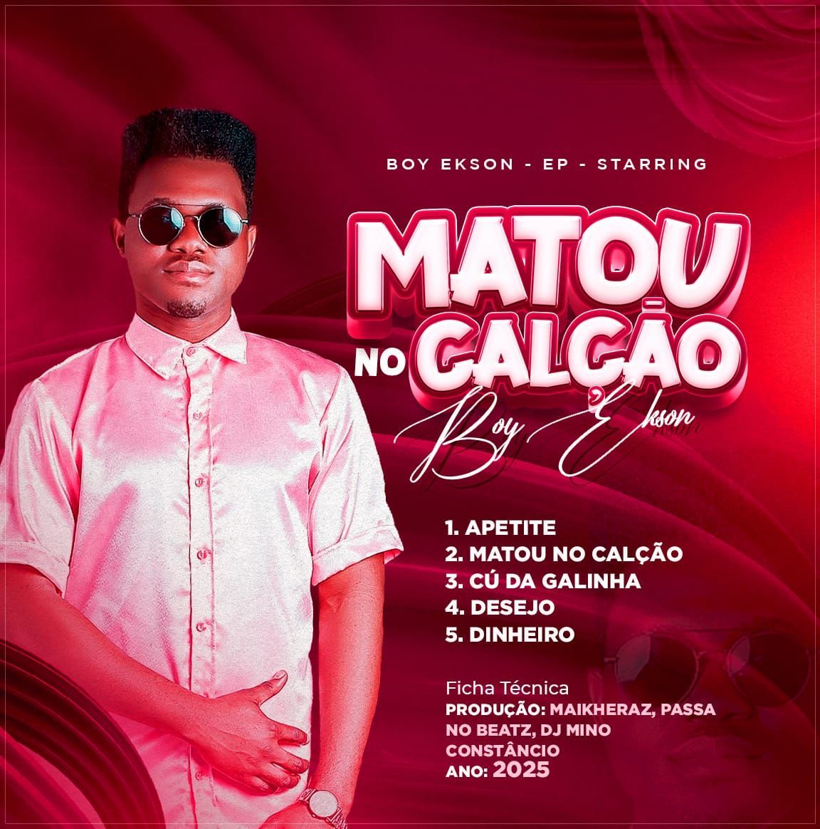 Portada del álbum "Matou no Calção", de Boy Ekson
