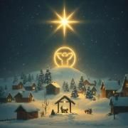 Portada de Sencillo/EP "O Primeiro Natal Visto do Céu", de Enny Freire