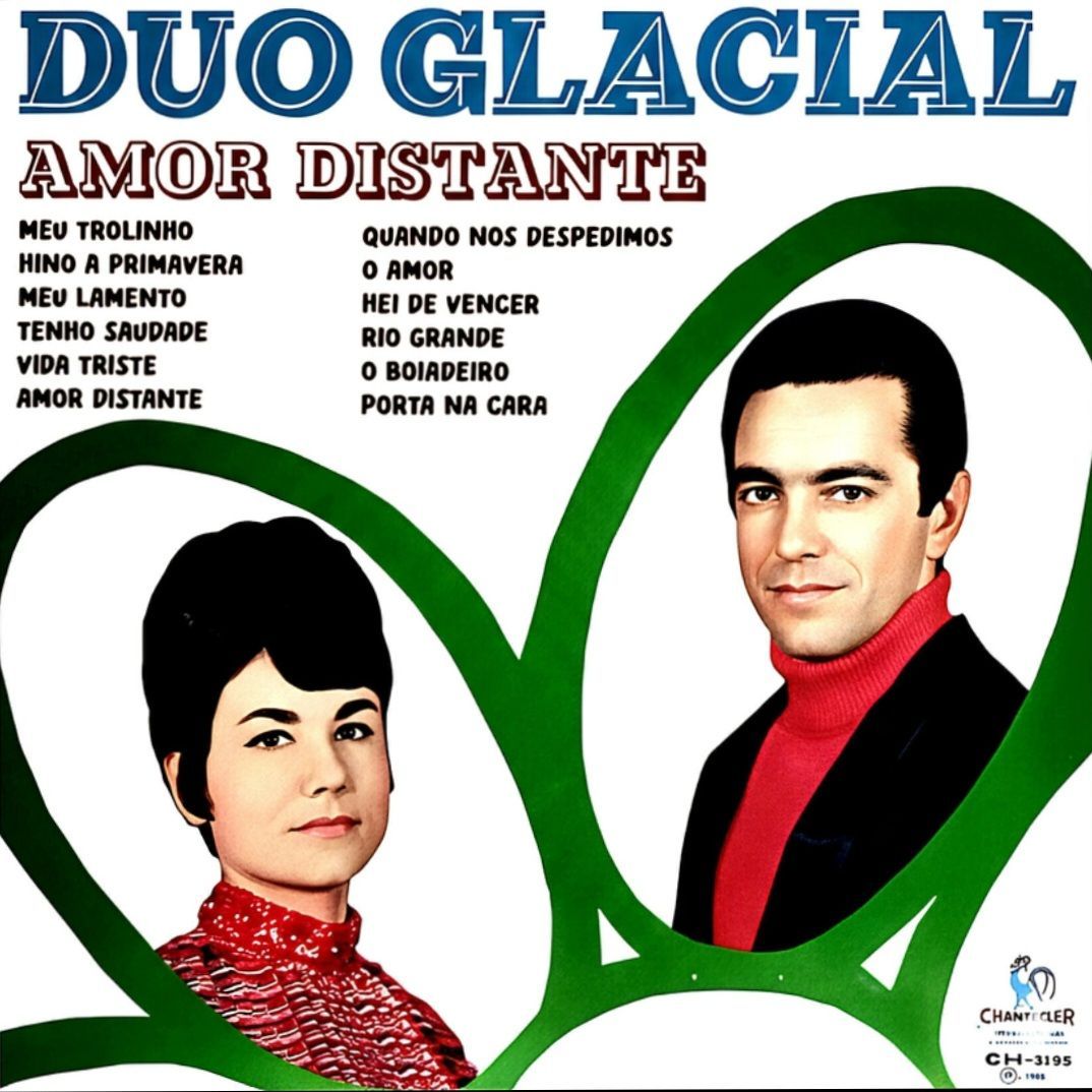 Capa do álbum "Amor Distante", de Duo Glacial