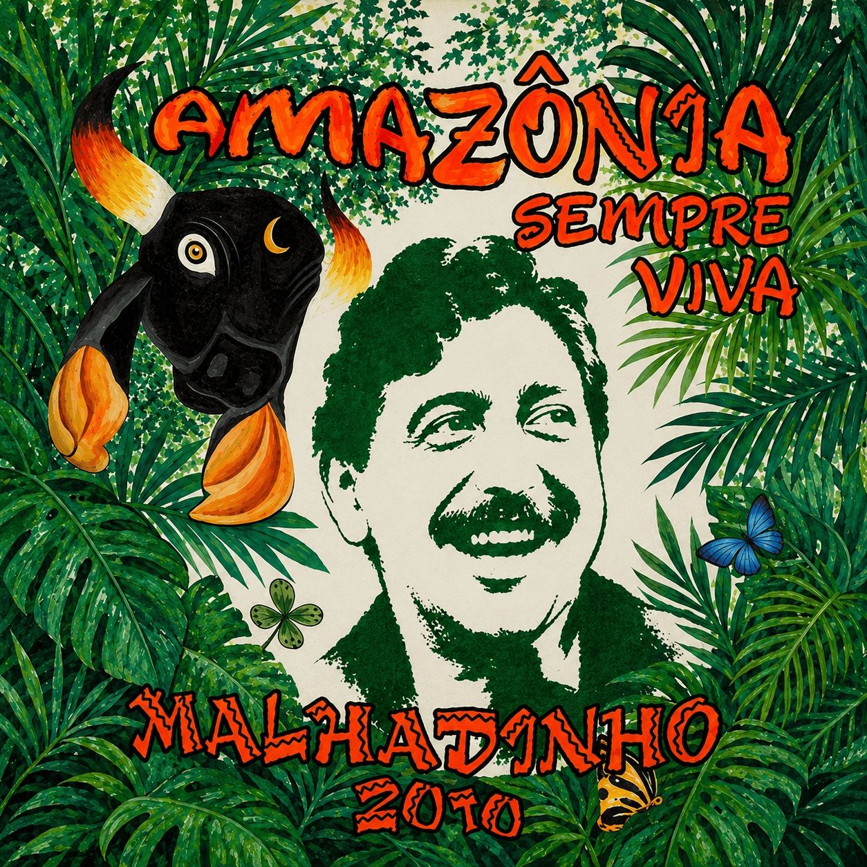 Capa do álbum "Amazônia Sempre Viva", de Boi Malhadinho