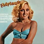 Capa do Single/EP "Contigo / Ganhar e Perder / Quando Você Partir / Serrote", de Adriana (BR)