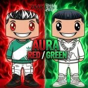 Portada de Sencillo/EP "Aura RED/GREEN", de Zaak