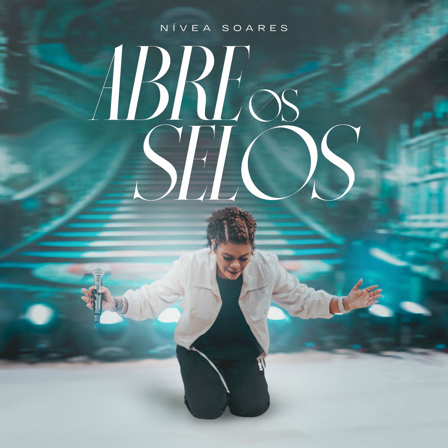 Capa do álbum "Abre os Selos (Ao Vivo)", de Nívea Soares