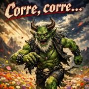 Capa do Single/EP "Corre, corre...", de LOCURA POÉTICA