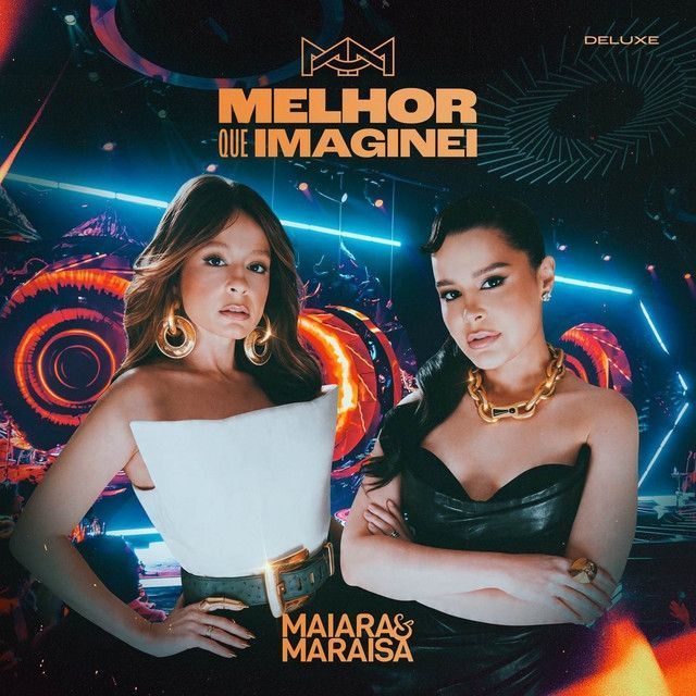 Capa do álbum "Melhor Que Imaginei (Deluxe - Ao Vivo em São Paulo)", de Maiara & Maraisa