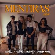 Capa do Single/EP "Mentiras Remix", de Santoz