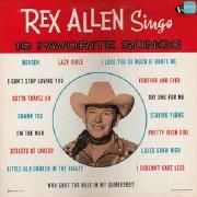 Portada de Álbum "Sings 16 Favorite Songs", de Rex Allen