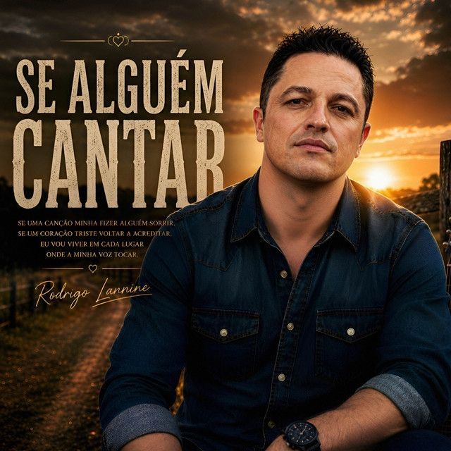Capa do álbum "Se Alguém Cantar", de Rodrigo Lannine