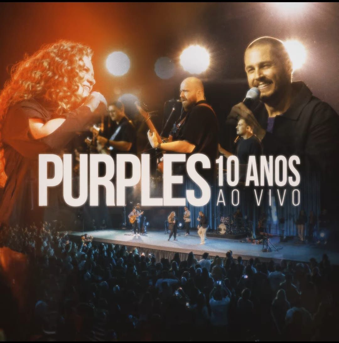 Capa do álbum "10 Anos (Ao Vivo)", de Purples