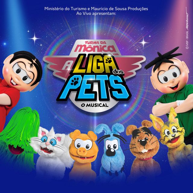 Capa do álbum "A Liga dos Pets", de Turma da Mônica