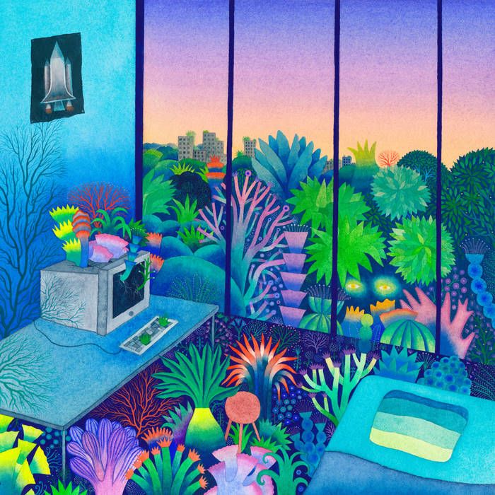 Capa do álbum "VEGETAL DIGITAL", de We Were Evergreen