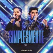 Capa do Single/EP "Simplesmente (Ao Vivo / Vol. 2)", de Júnior e Cézar