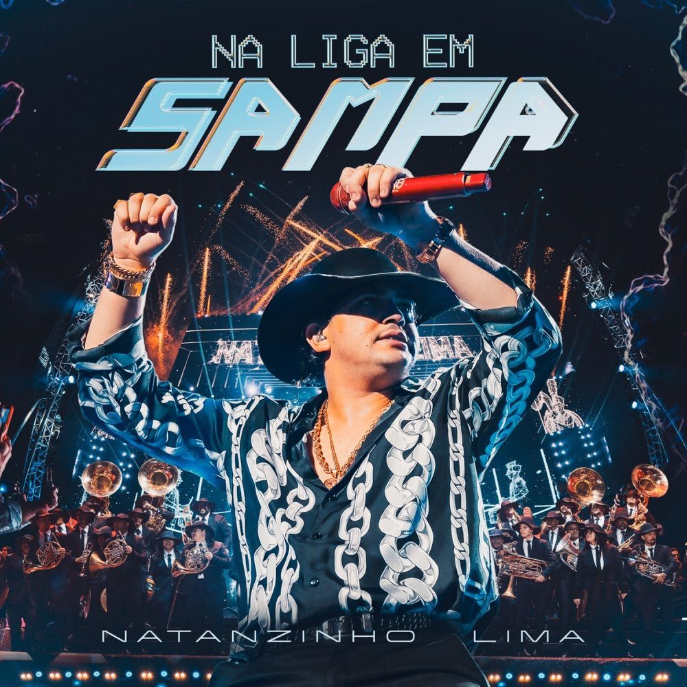 Capa do álbum "Na Liga em Sampa (Ao Vivo)", de Natanzinho Lima