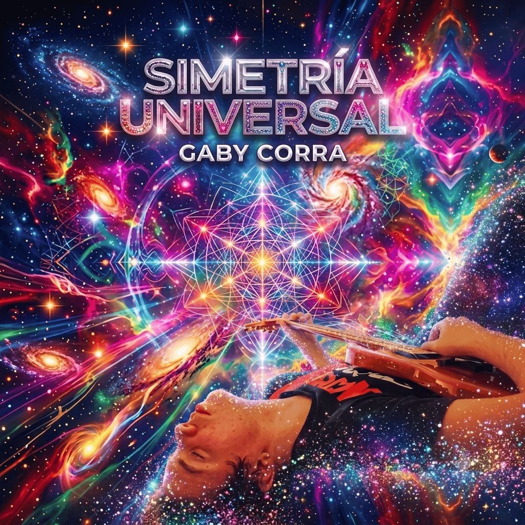 Capa do álbum "Simetría Universal", de Gaby Corra