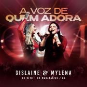 Capa do Single/EP "A Voz de Quem Adora (Ao Vivo)", de Gislaine e Mylena