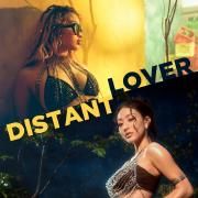 Capa do Single/EP "Distant Lover (feat. Shenseea & FANDOM)", de JIHYO (TWICE)