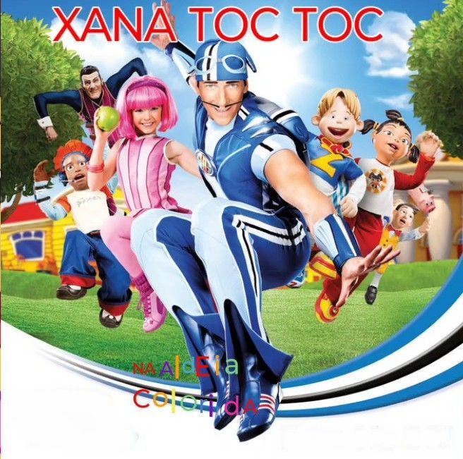 Capa do álbum "Na Aldeia Colorida", de Xana Toc Toc