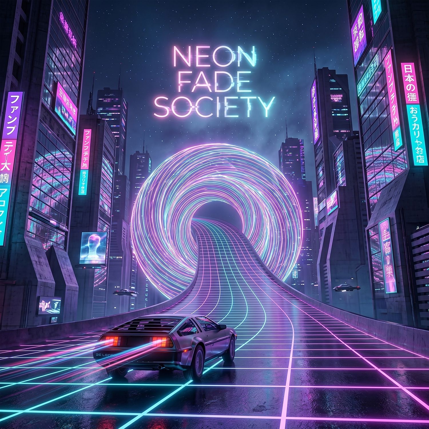 Capa do álbum "Spinning In Circles", de Neon Fade Society