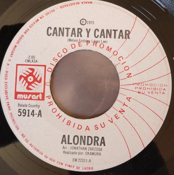 Portada del álbum "Cantar Y Cantar / Simplemente Porque Sí", de Alondra