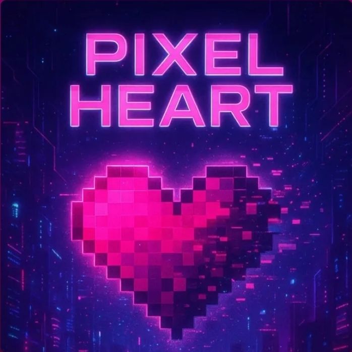 Portada del álbum "Pixel Heart (Virtual Love)", de Ryan Kael