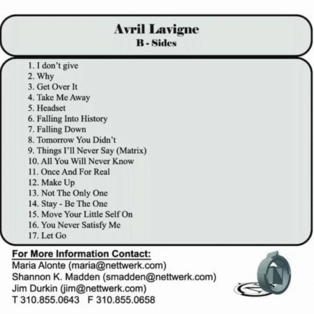 B Sides Avril Lavigne Cifra Club